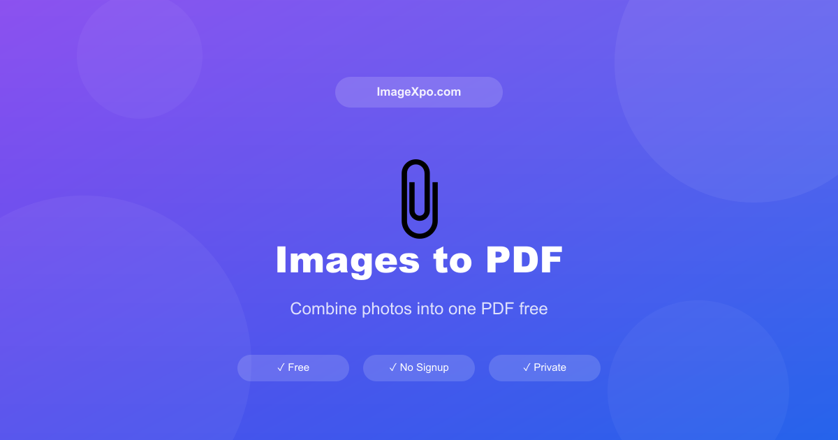 Convert Images to PDF Online Free — JPG PNG to PDF Instantly