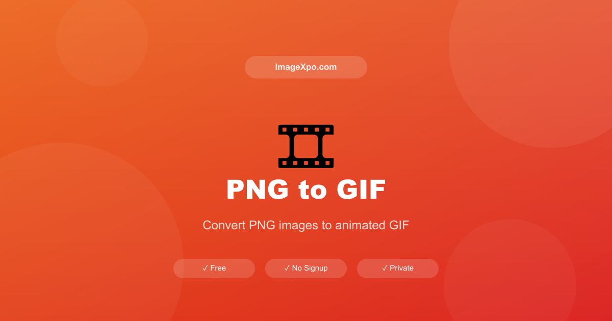 PNG to GIF Converter Free Online — 100% Free Online