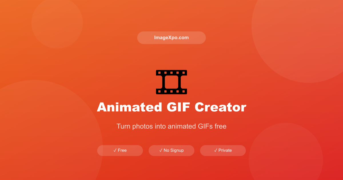 Create Animated GIF from Images Free Online — Instant, No Signup