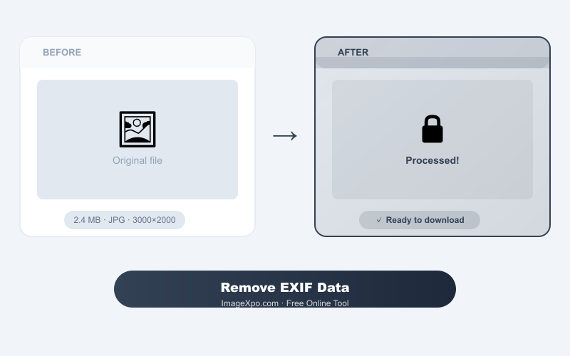 Remove EXIF Metadata from Image Free - Online Privacy — Quality of the result