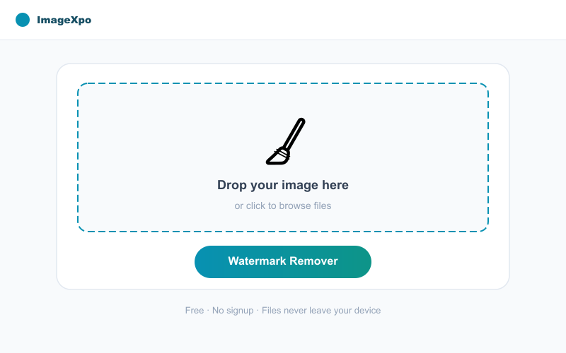 Remove Watermark from Image Free Online — No Signup — Tool interface