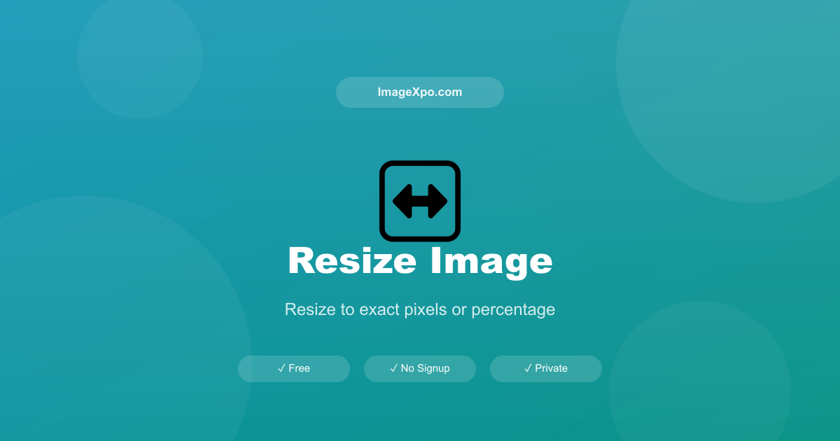 Resize Image Online Free - Exact Pixels or Percentage — Free Online Tool